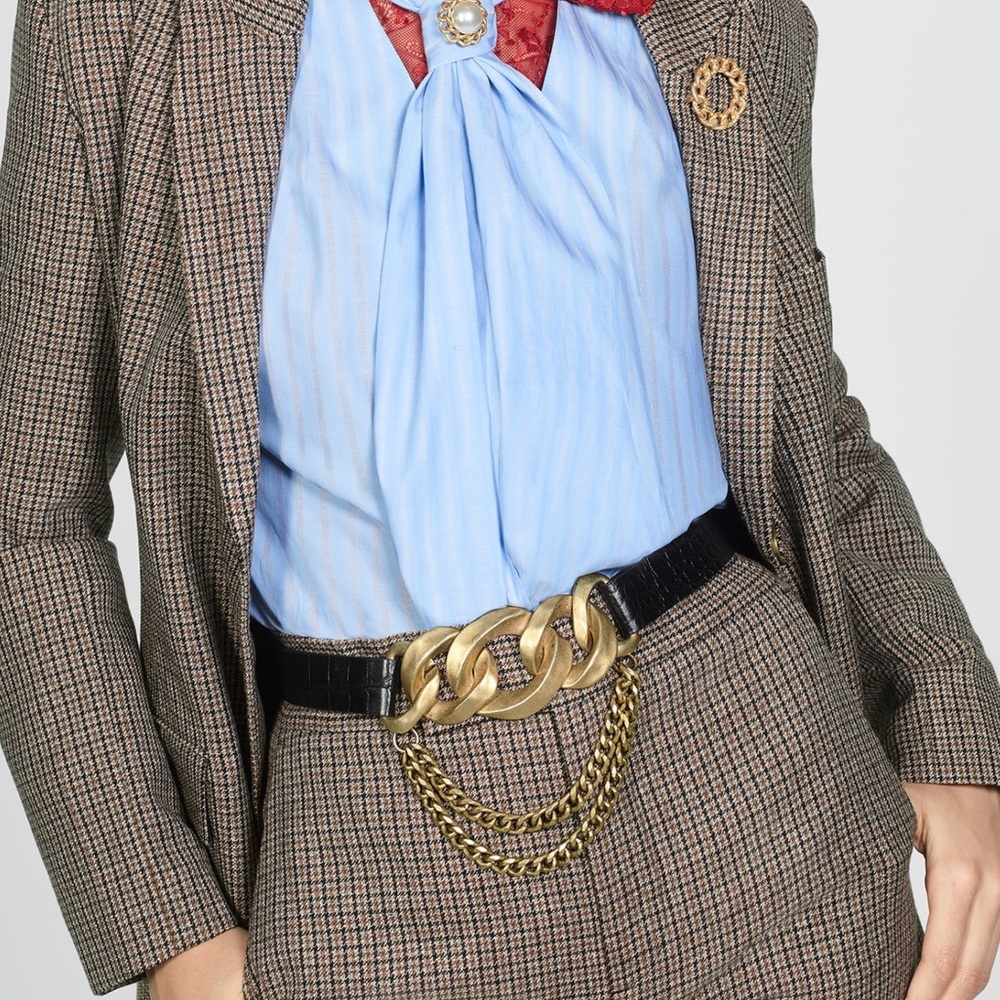 ZARA Leather and Link belt